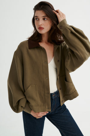 Tencel™ jacket / 18 / 11 / dusty green