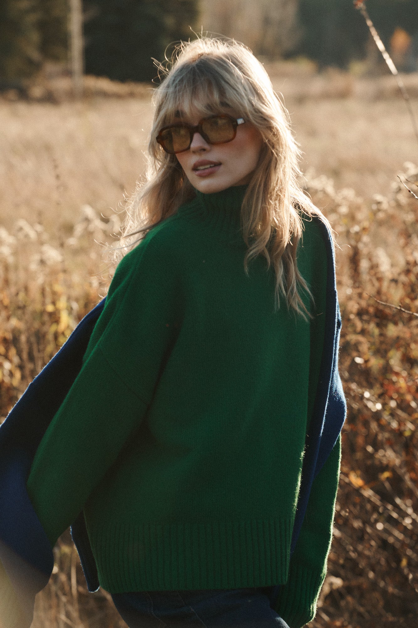 Turtleneck in wool / 16 / 16 / true green