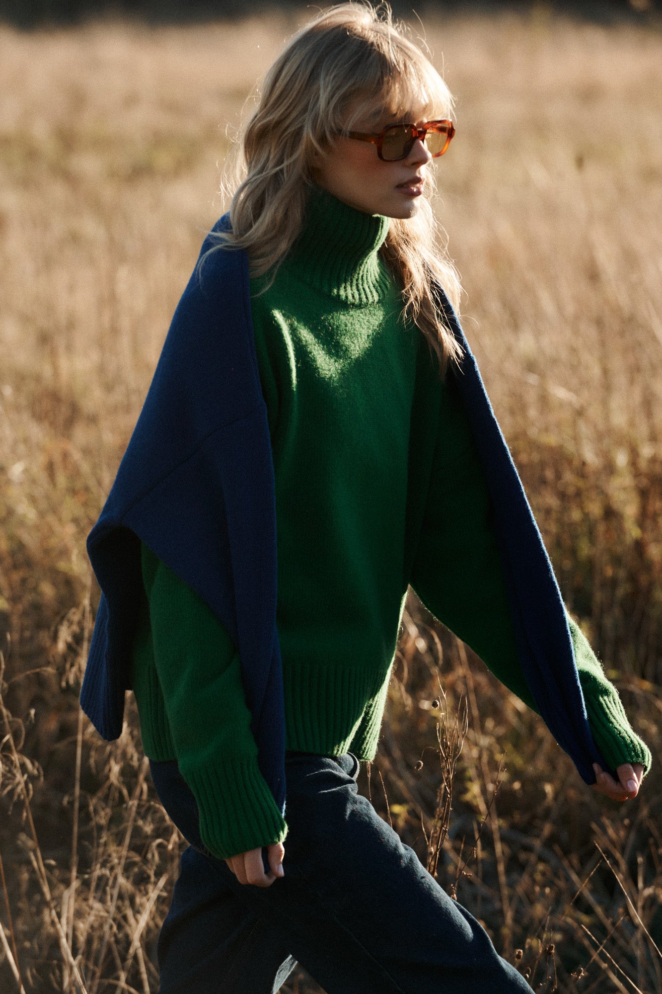 Turtleneck in wool / 16 / 16 / true green