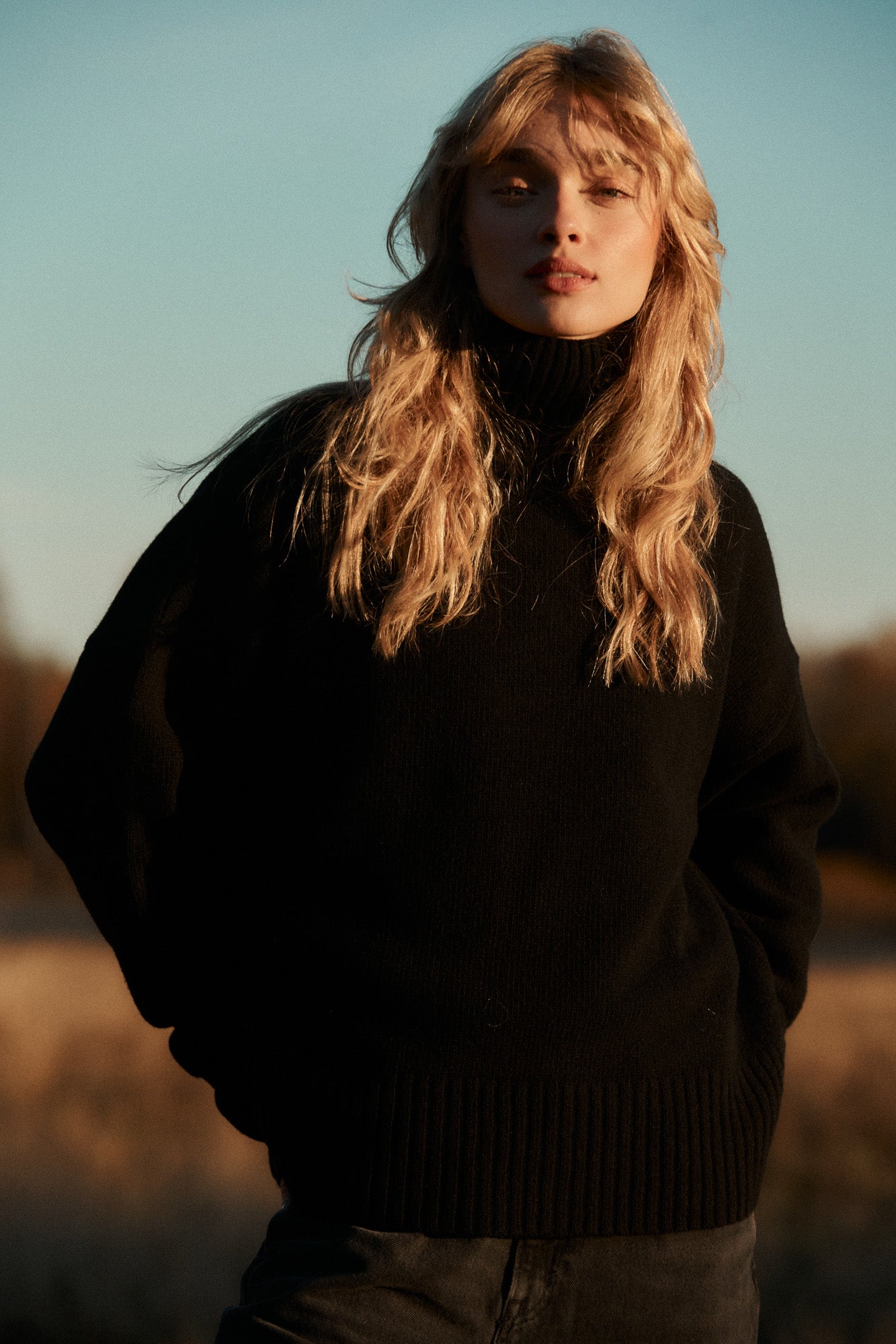 Turtleneck in wool / 16 / 16 / onyx black