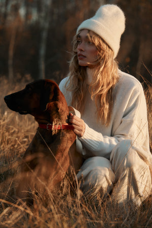 Turtleneck in wool / 16 / 16 / cream white