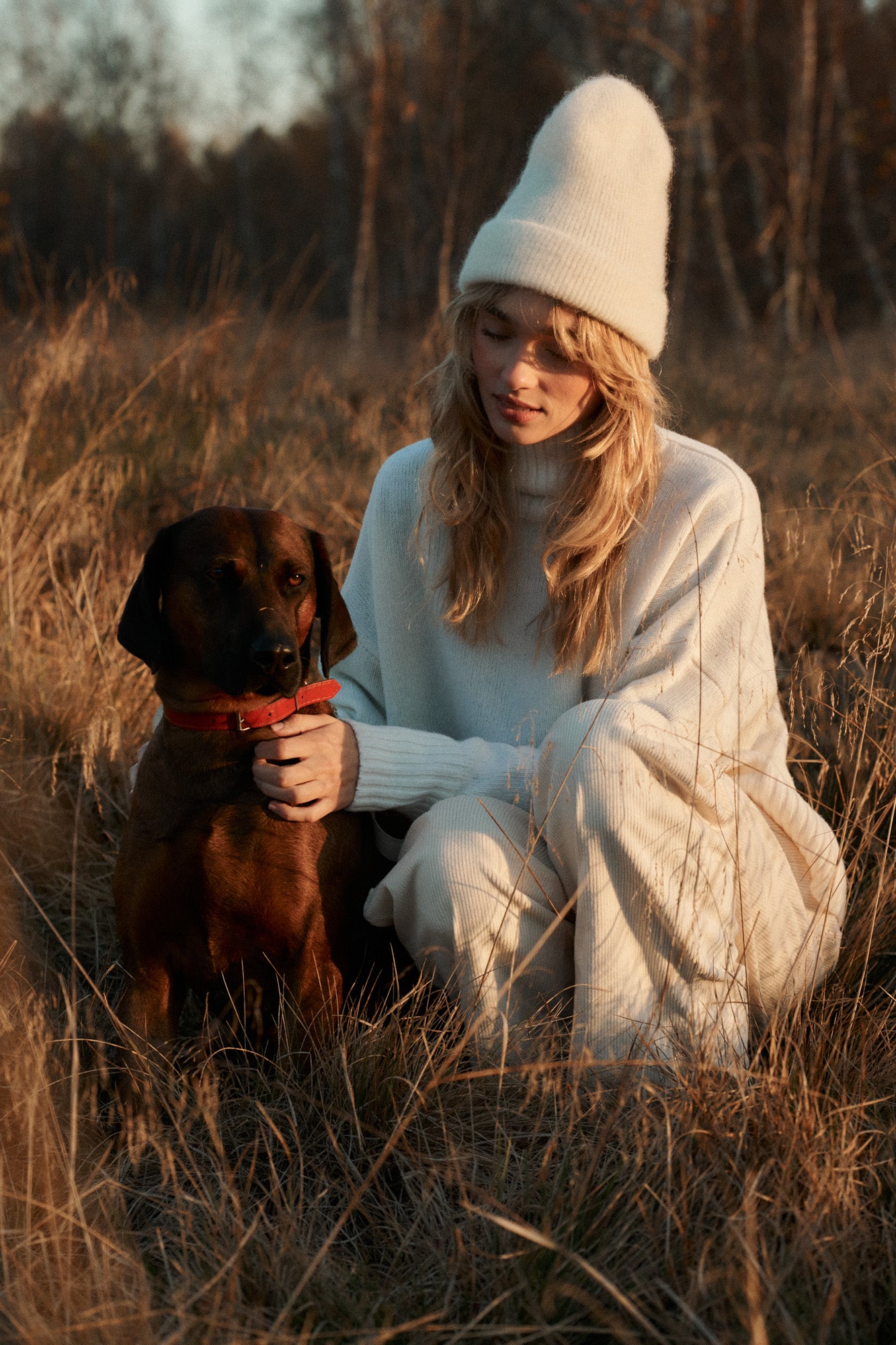 Beanie in mohair & alpaca blend / 21 / 15 / cream white *turtleneck-in-wool-16-16-cream-white,scarf-in-mohair-alpaca-blend-21-15-cream-white,cotton-corduroy-trousers-05-20-cream-white*