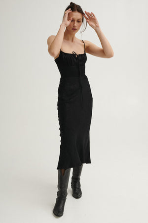 Dress in viscose / 03 / 27 / onyx black