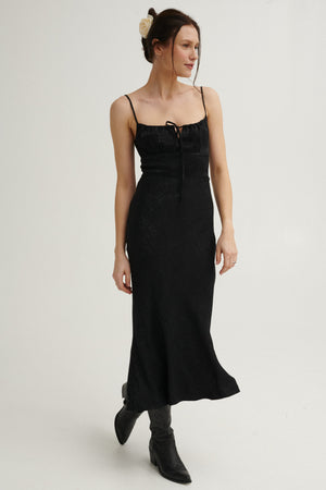 Dress in viscose / 03 / 27 / onyx black