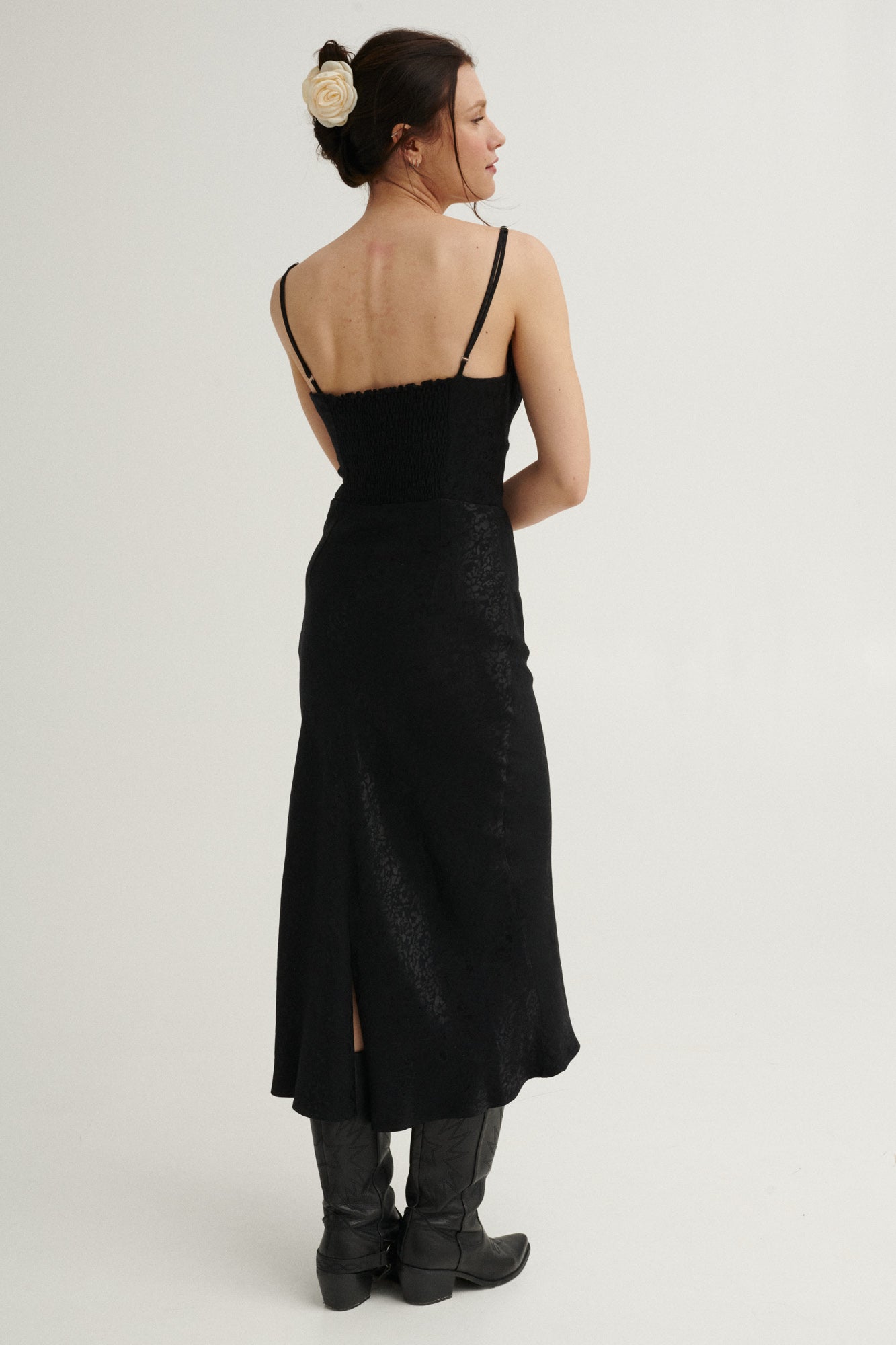 Dress in viscose / 03 / 27 / onyx black