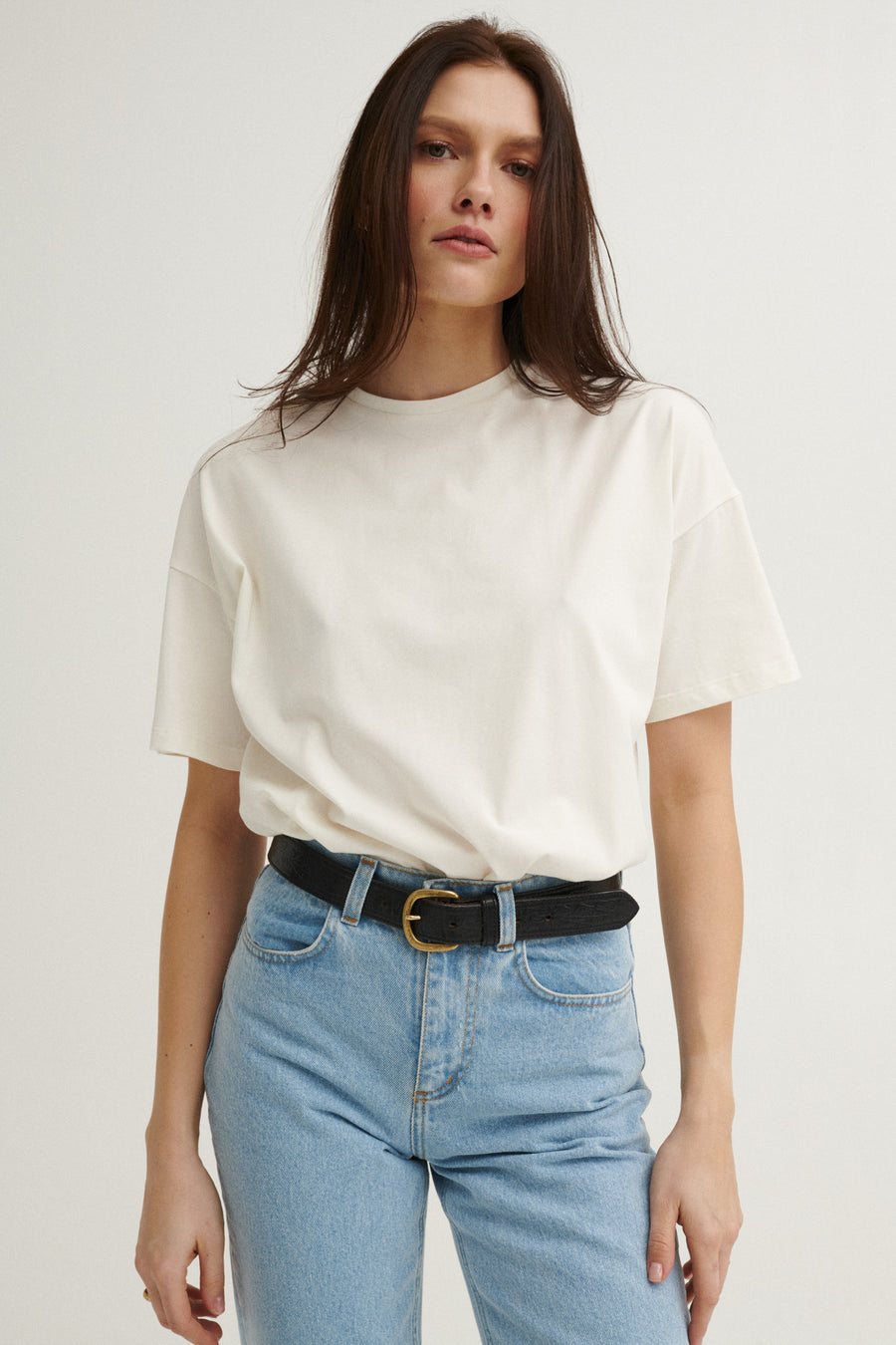 T-shirt in organic cotton / 13 / 27 / cream white