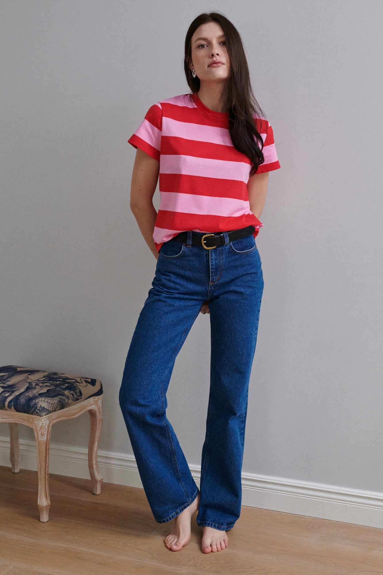 T-shirt in cotton / 13 / 29 / candy stripes