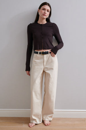 Diagonal trousers / 05 / 21 / unbleached
