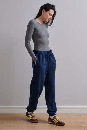 Sweatpants in cotton / 04 / 03 / night blue