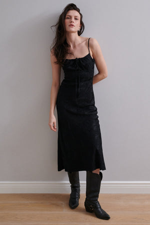 Dress in viscose / 03 / 27 / ink black