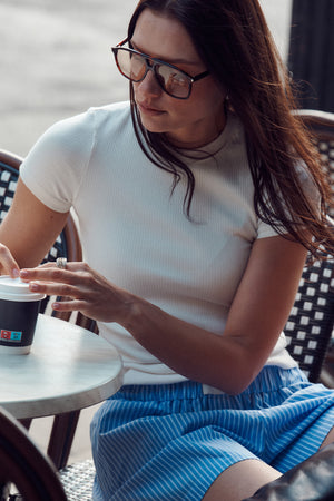 T-shirt in organic cotton / 13 / 04 / cream white