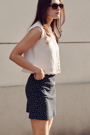 Vest in organic cotton / 22 / 01 / cream white