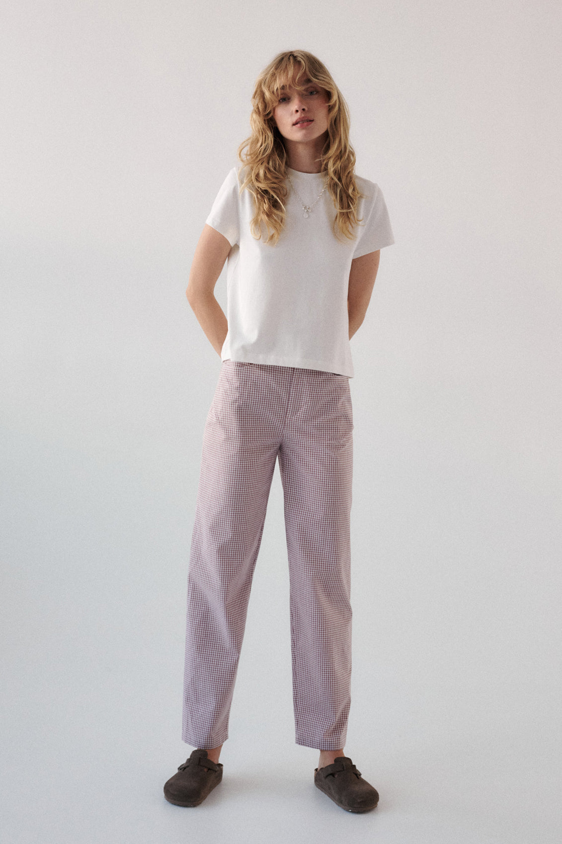 Cotton trousers / 05 / 19 / pale rose