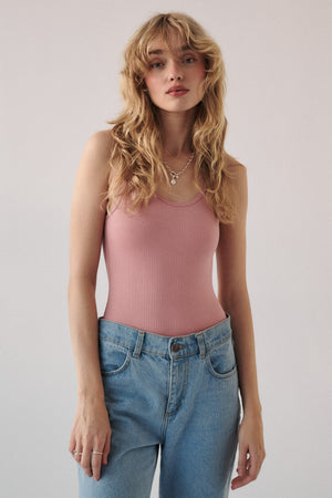 Bodysuit in organic cotton / 01 / 10 / raspberry shake