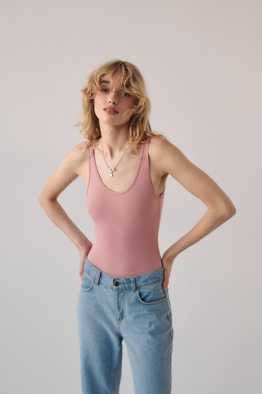 Bodysuit in organic cotton / 01 / 10 / raspberry shake