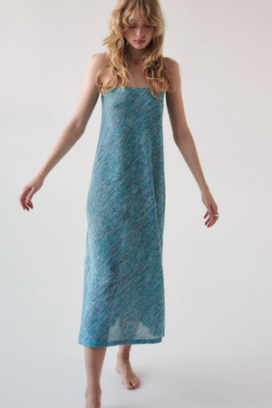 Knitted skirt in viscose / 07 / 19 / shimmery wave