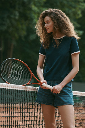 T-shirt in cotton / 13 / 30 / night blue