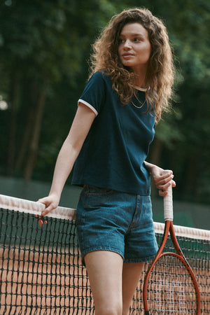 T-shirt in cotton / 13 / 30 / night blue