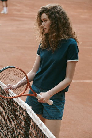 T-shirt in cotton / 13 / 30 / night blue