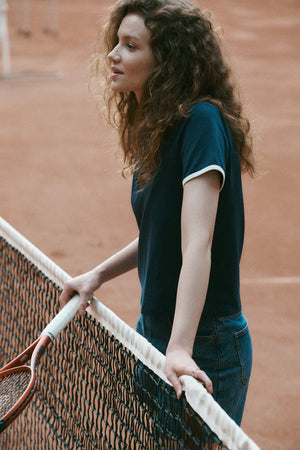T-shirt in cotton / 13 / 30 / night blue