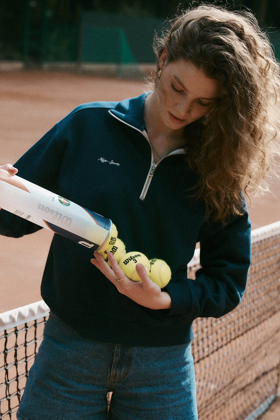 Sweatshirt in cotton / 17 / 24 / silent blue