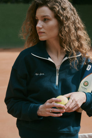 Sweatshirt in cotton / 17 / 24 / silent blue