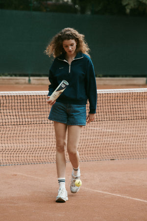Sweatshirt in cotton / 17 / 24 / silent blue