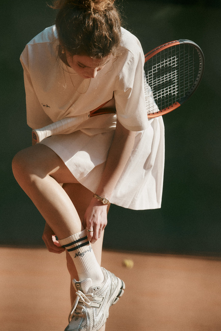 Socks in cotton / 21 / 21 / cream white