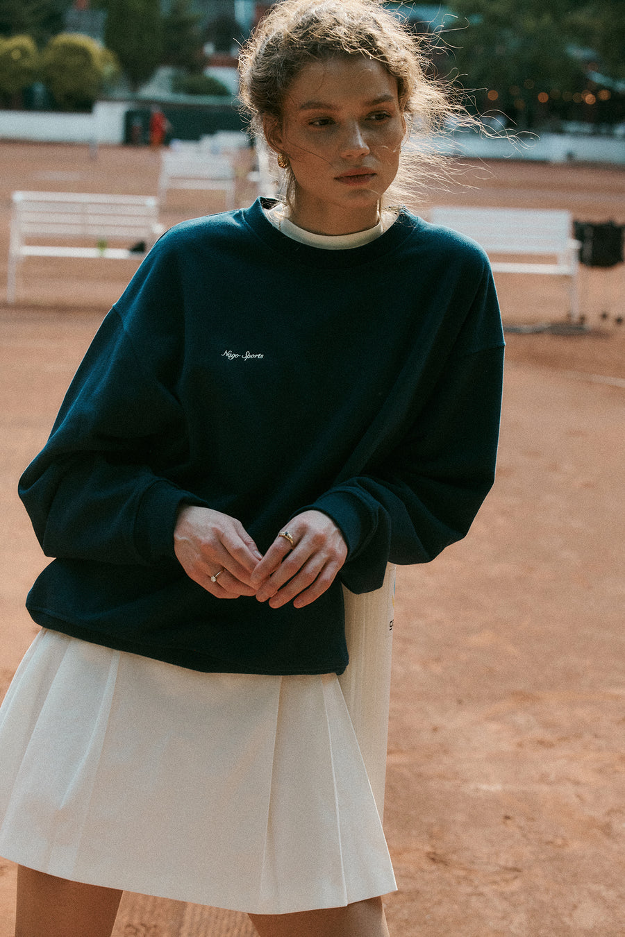 Sweatshirt in cotton / 17 / 16 / silent blue