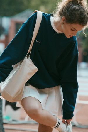 Sweatshirt in cotton / 17 / 16 / silent blue