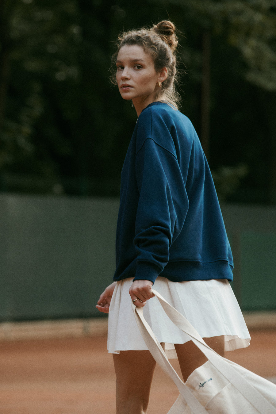 Sweatshirt in cotton / 17 / 16 / silent blue
