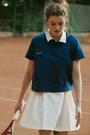 Polo shirt in cotton / 13 / 31 / silent blue