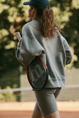Sweatshirt in organic cotton / 17 / 16 / foggy stone