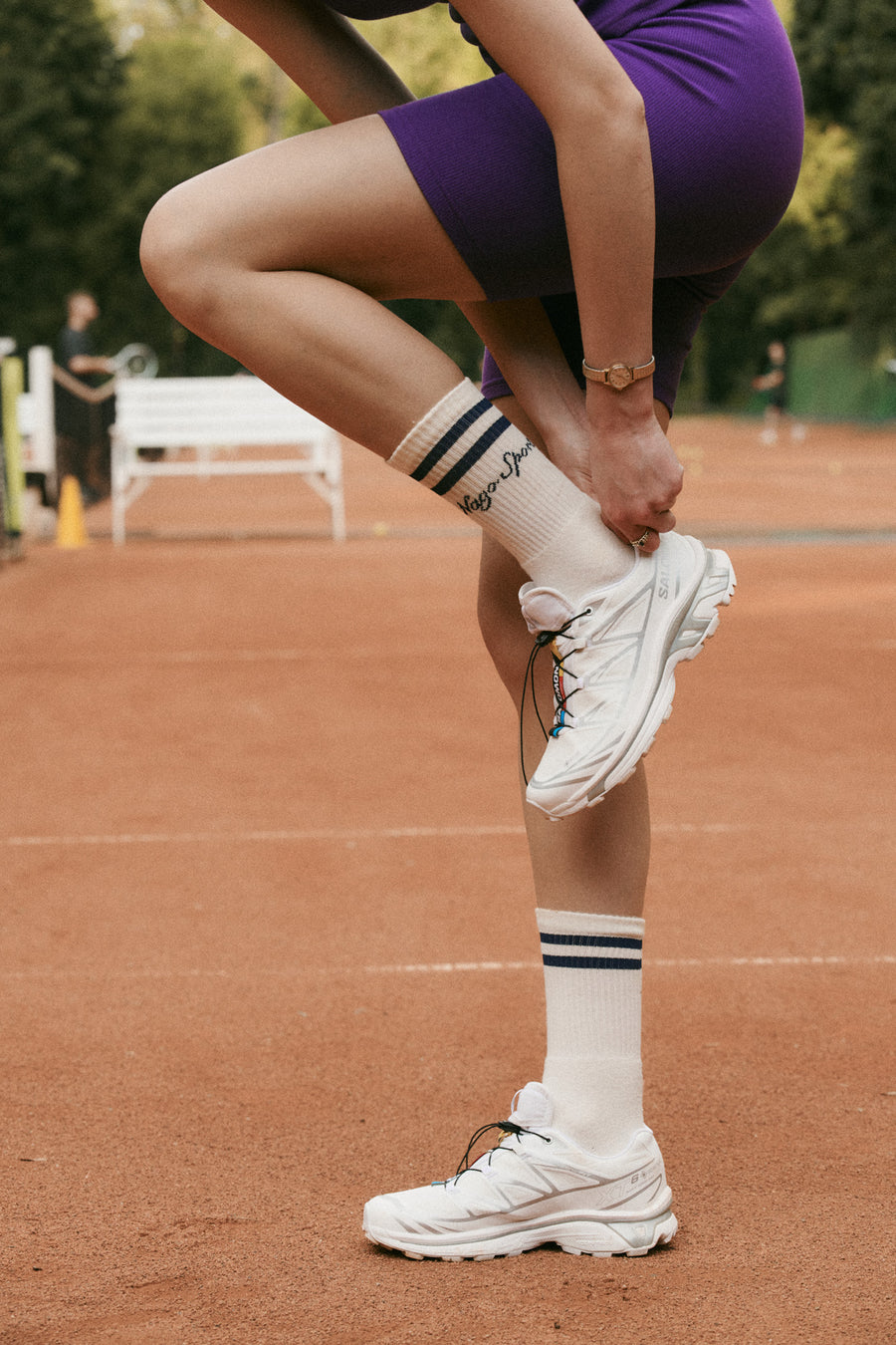 Set of socks in cotton / 21 / 22 / cream white