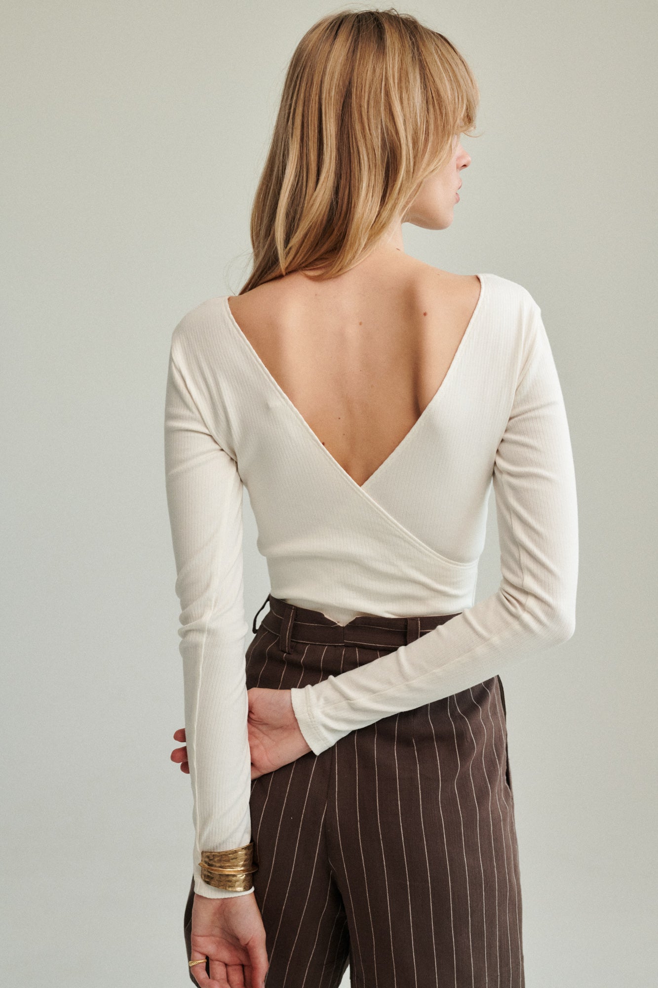 Bodysuit in organic cotton / 01 / 06 / cream white