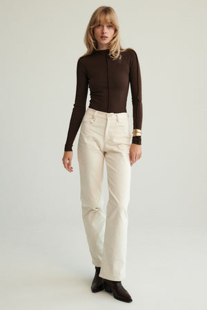 Longsleeve in organic cotton / 14 / 02 / dark chocolate