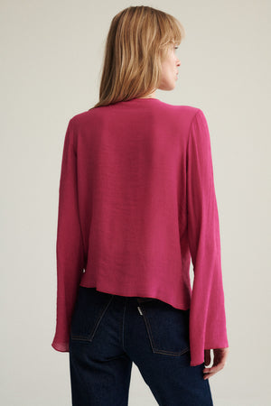 Blouse in viscose / 12 / 21 / wild orchid