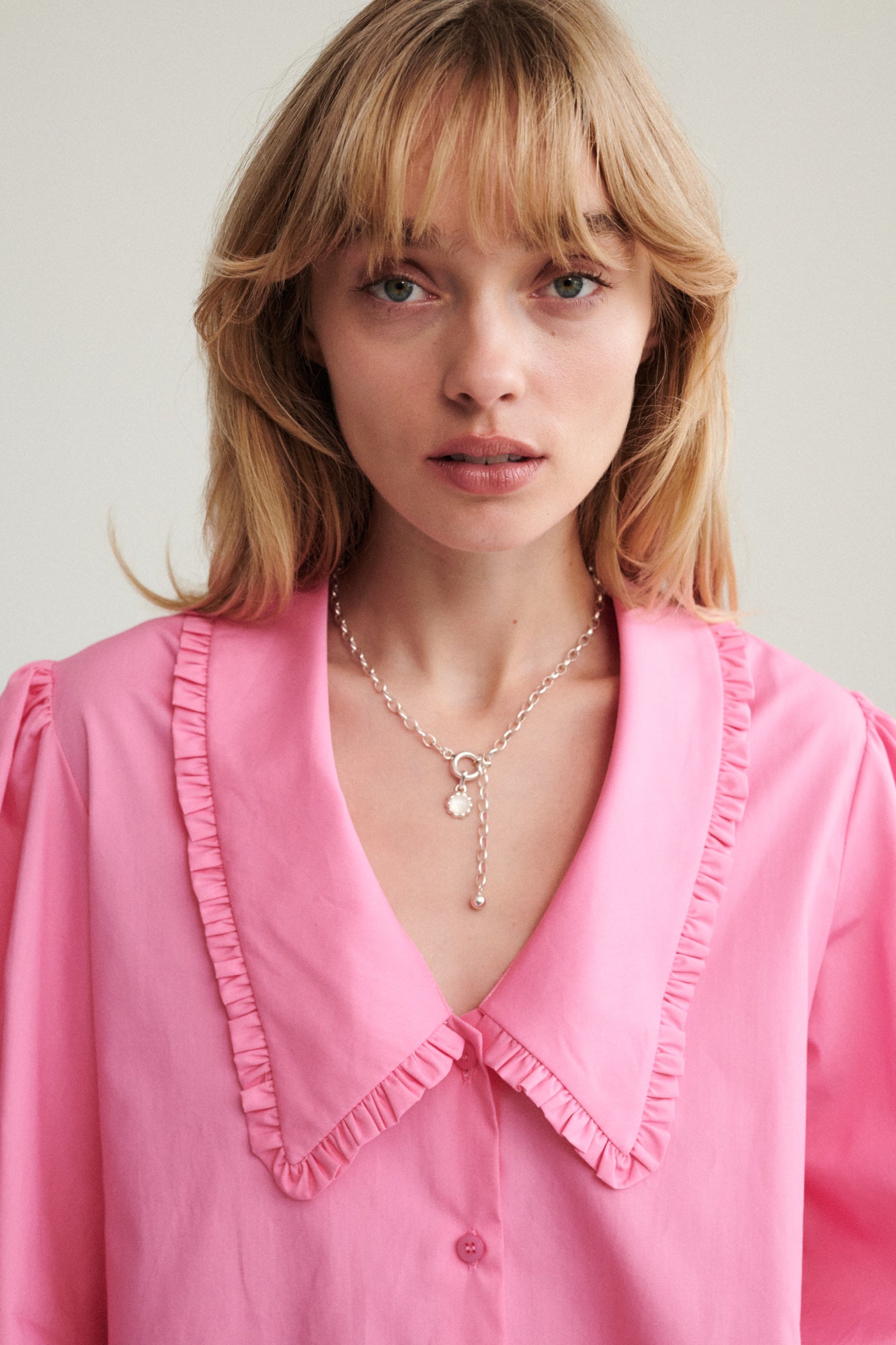 Shirt in organic cotton / 12 / 22 / flamingo pink