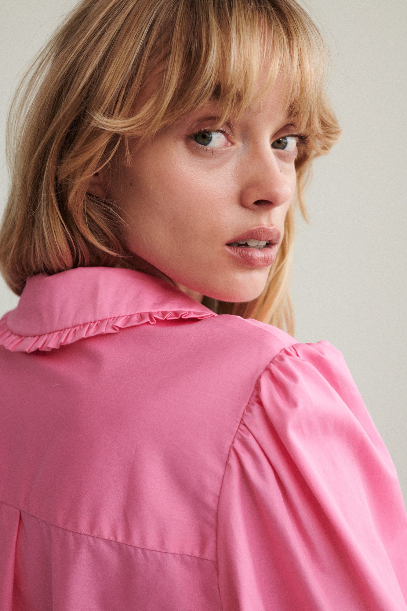 Shirt in organic cotton / 12 / 22 / flamingo pink