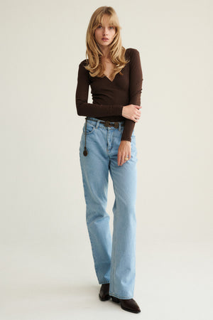 Bodysuit in organic cotton / 01 / 06 / dark chocolate