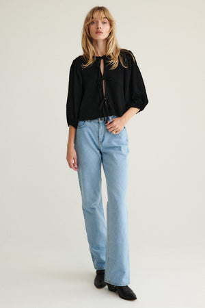 Shirt in viscose / 12 / 15 / onyx black