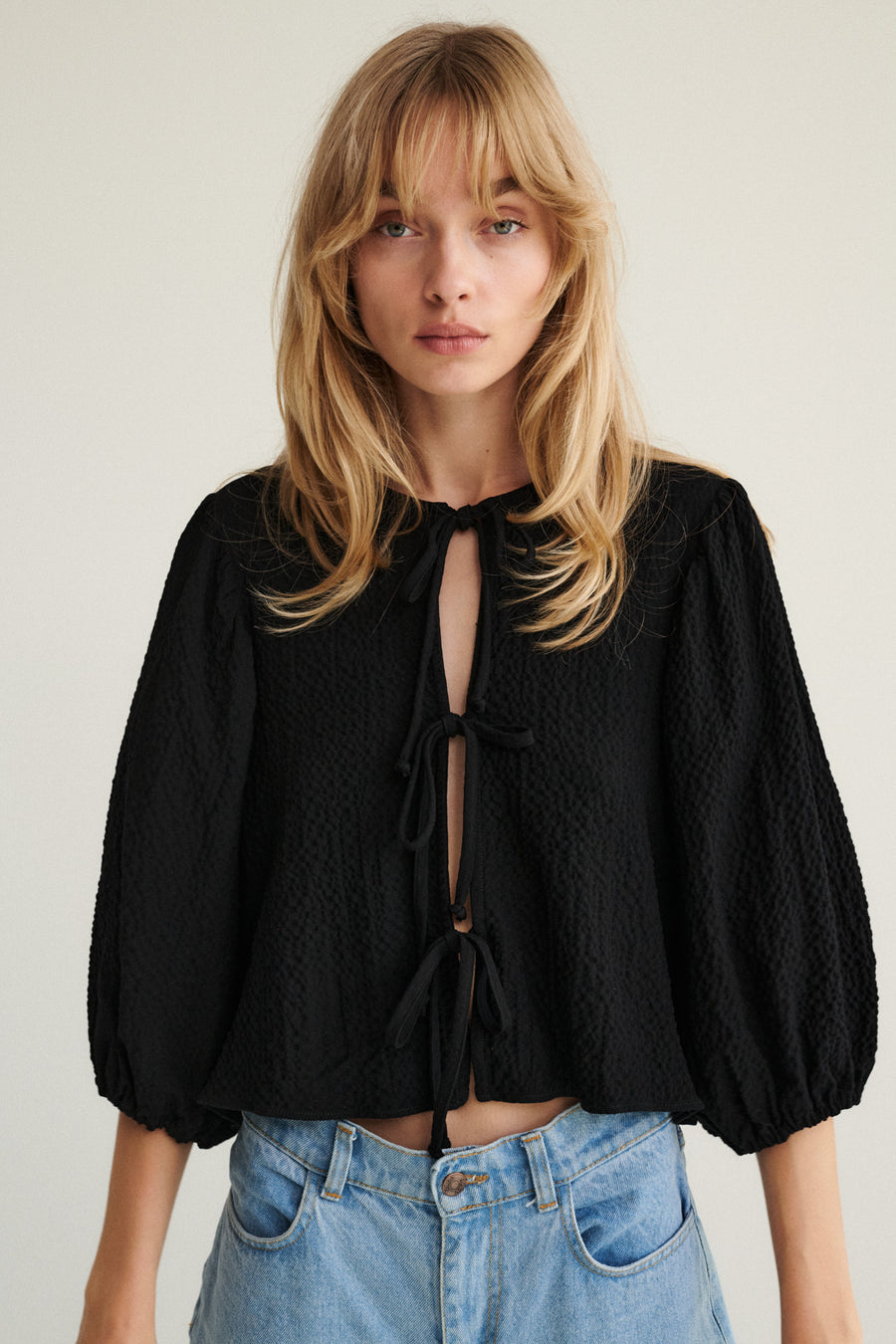Shirt in viscose / 12 / 15 / onyx black