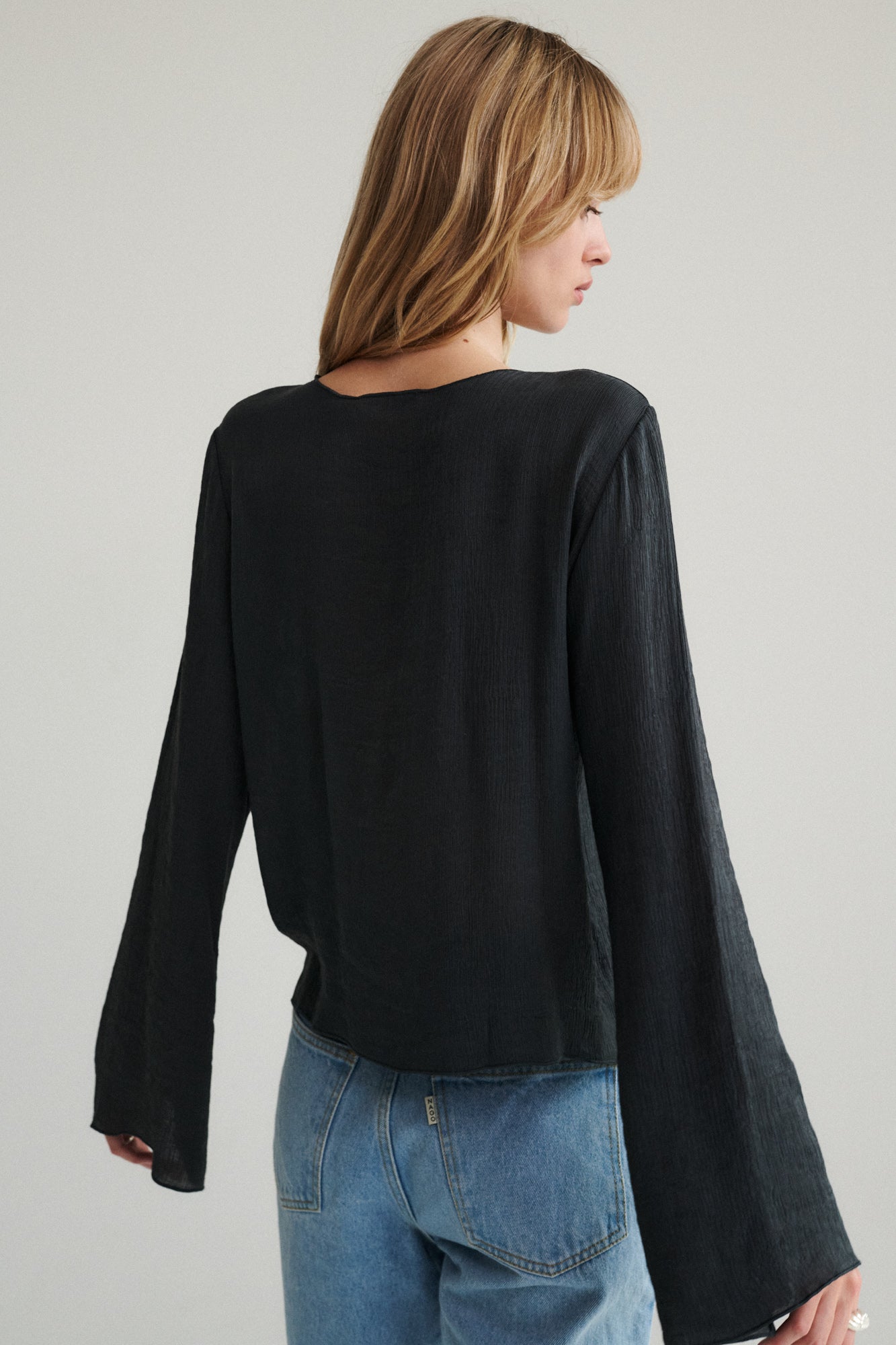 Blouse in viscose / 12 / 21 / graphite