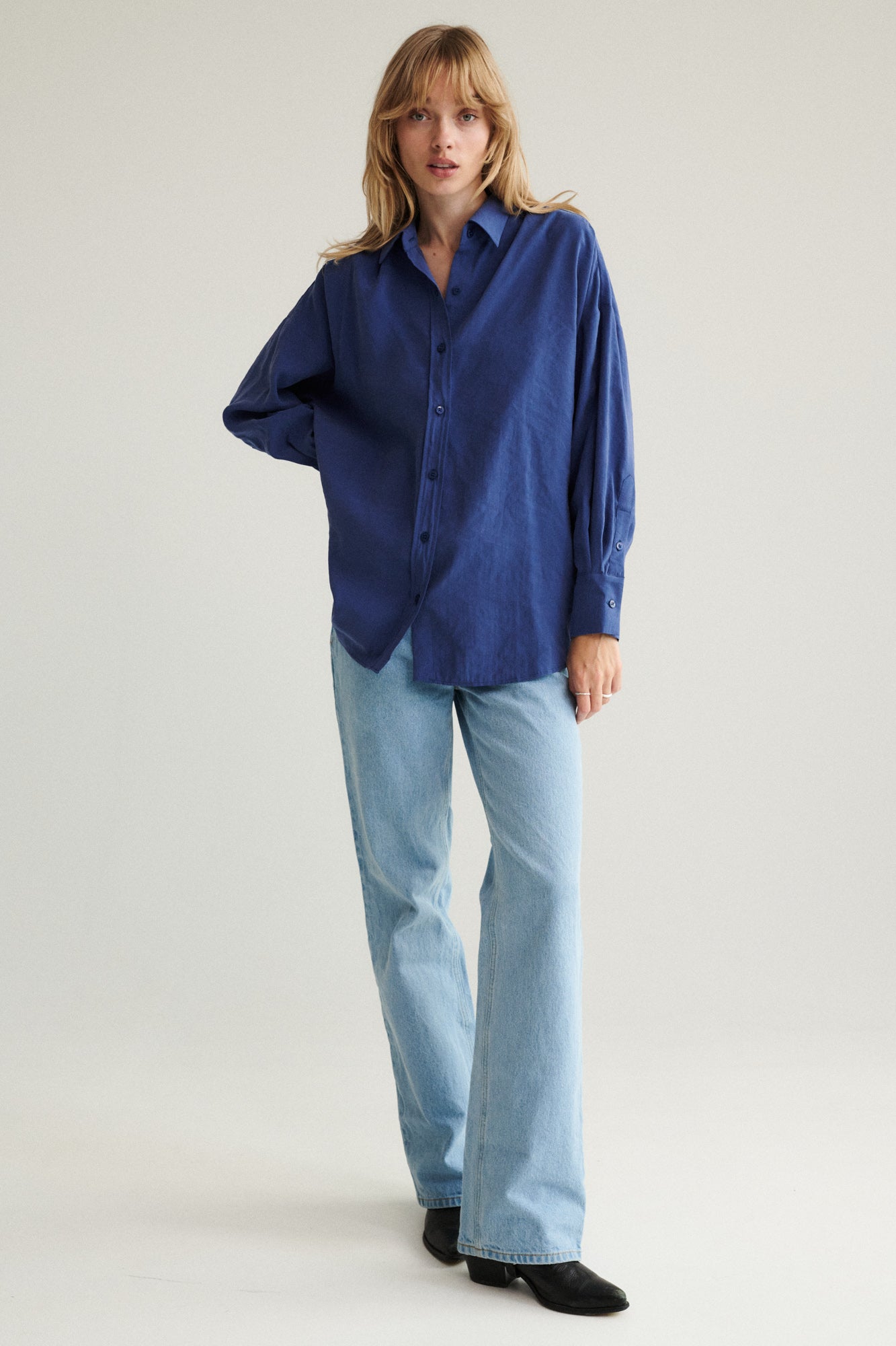 Shirt in modal / 12 / 16 / olympian blue