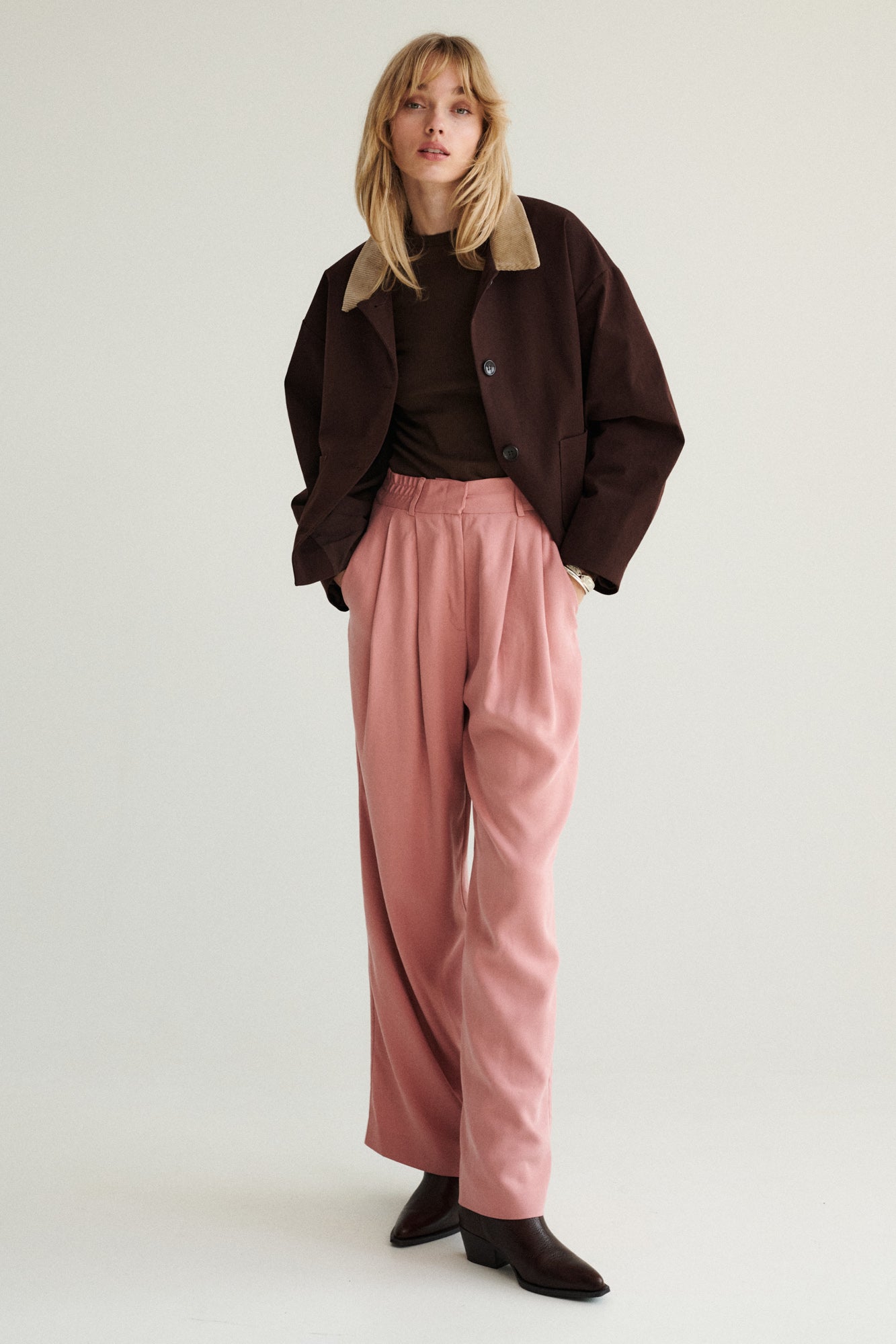 Tencel™ trousers / 05 / 02 / blush pink