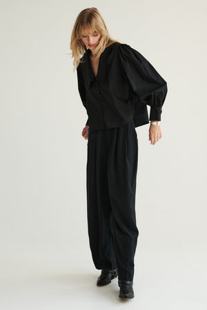 Shirt in organic cotton / 12 / 22 / onyx black