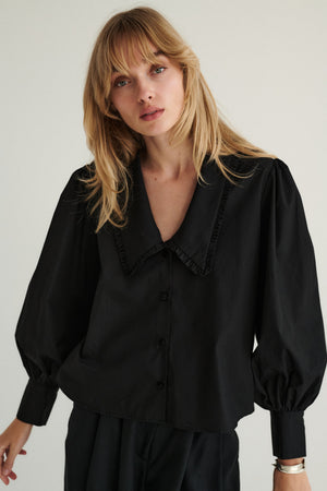 Shirt in organic cotton / 12 / 22 / onyx black