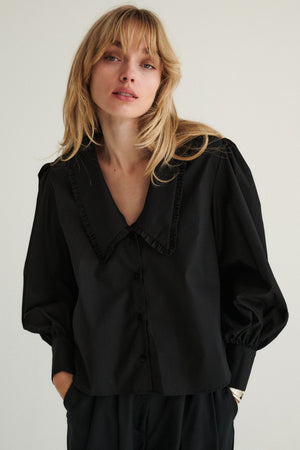 Shirt in organic cotton / 12 / 22 / onyx black