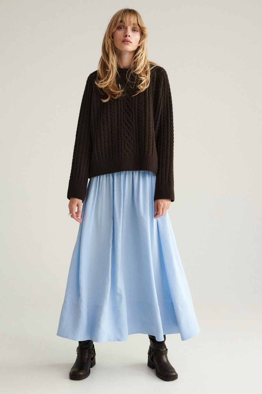 Skirt in modal / 07 / 11 / glacier blue