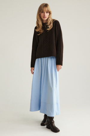 Skirt in modal / 07 / 11 / glacier blue